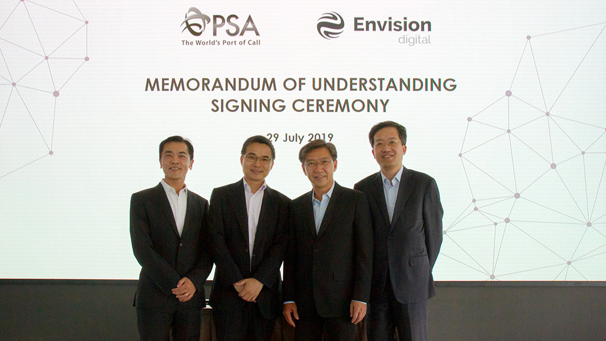 PSA Singapore and Envision Ink MoU in Technology Knowledge Sharing and Capability Transfer