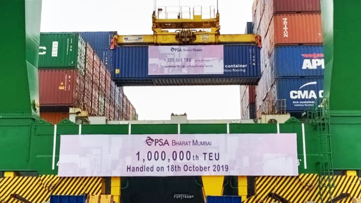 PSA Mumbai Achieves One-Million TEU milestone