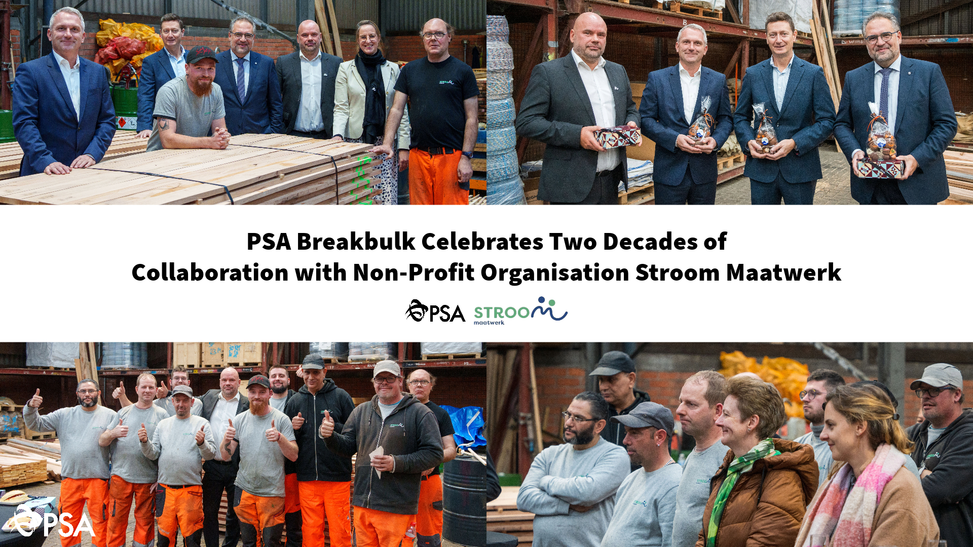 PSA Breakbulk Celebrates Two Decades of Collaboration with Non-Profit Organisation Stroom Maatwerk