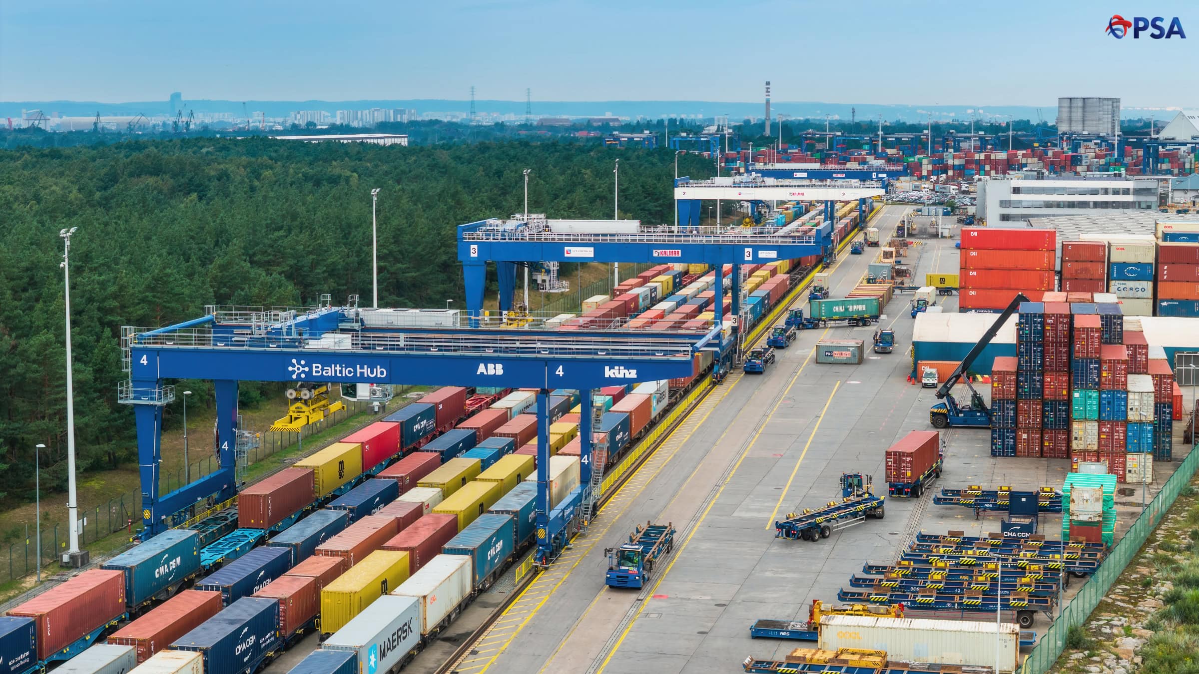 Baltic Hub Boosts Rail Capacity With Two New Rail Mounted Gantry Cranes
