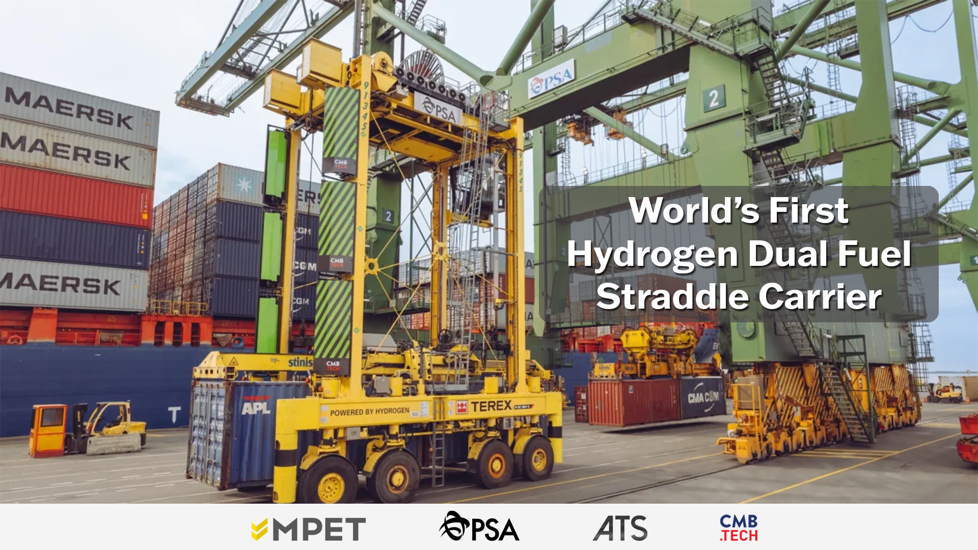 Antwerp Terminal Services and CMB.TECH Launch World’s First Hydrogen Dual Fuel Straddle Carrier