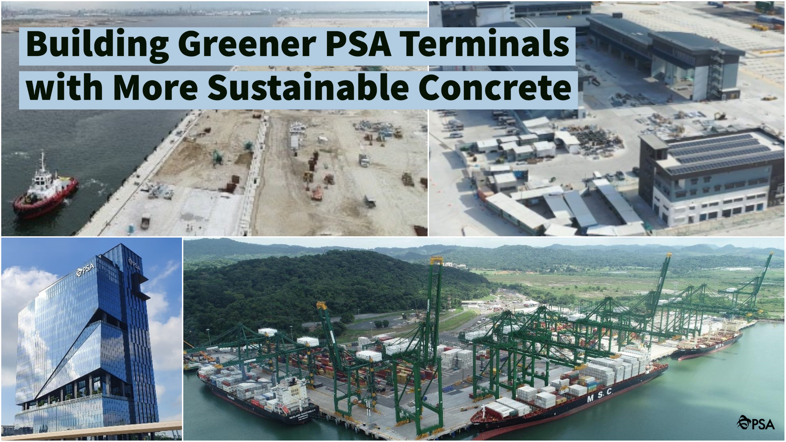 Building Greener PSA Terminals with More Sustainable Concrete