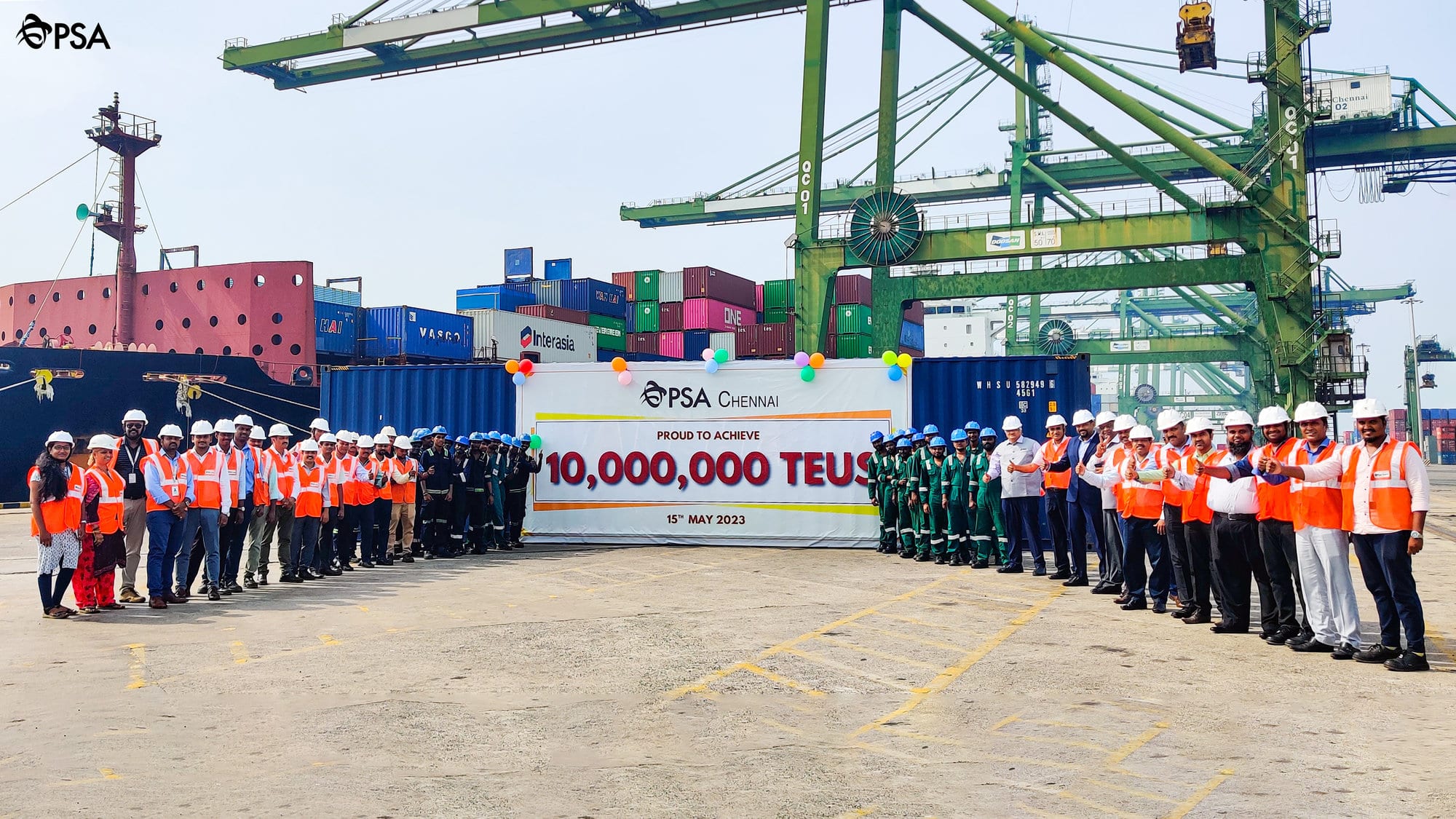 PSA Chennai Celebrates 10 millionth TEU Milestone