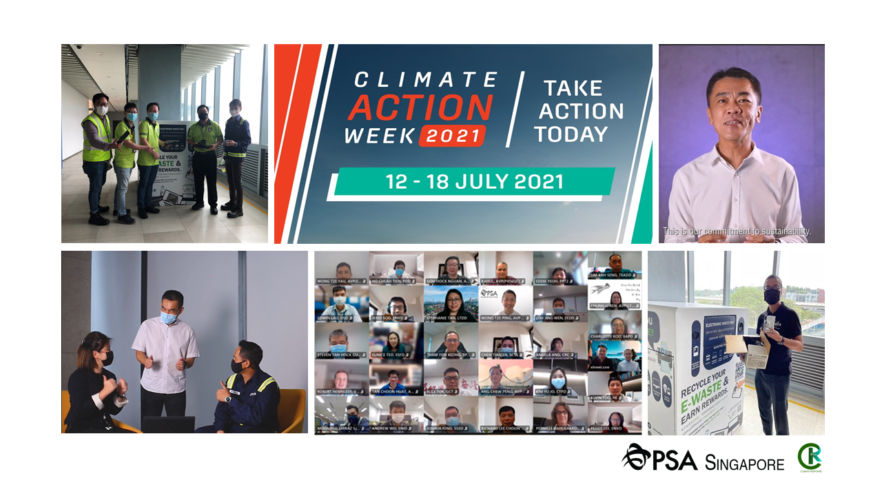 PSA Singapore Participates in Singapore’s Climate Action Week 2021