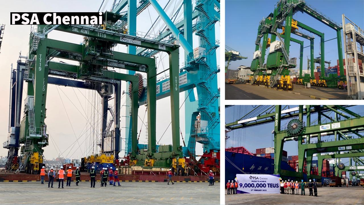 Reducing Emissions Across PSA India – Inauguration of Solar Farm at PSA Mumbai and New Hybrid RTGs at PSA Chennai 3