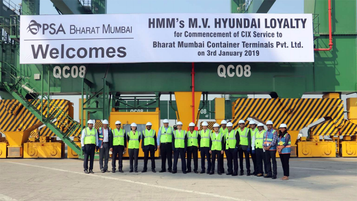 HYUNDAI MERCHANT MARINE STARTS CHINA INDIA EXPRESS SERVICE CALLS AT PSA’S BHARAT MUMBAI CONTAINER TERMINALS